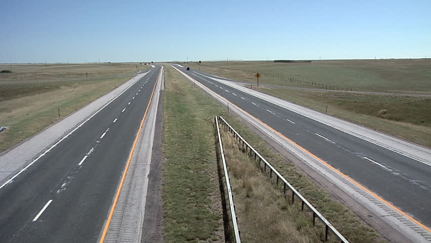Interstate 25 North of Cheyenne, Wyoming