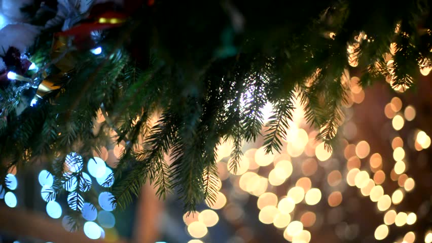 New Years background is-tree decorations on the Christmas Fair  | Shutterstock HD Video #33099601