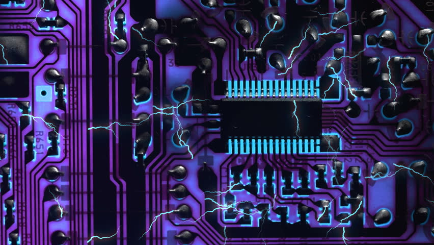 The Circuit On the Chip Stock Footage Video (100% Royalty-free