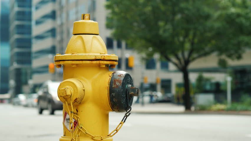 Yellow Fire Hydrant. in the Stock Footage Video (100% ...
