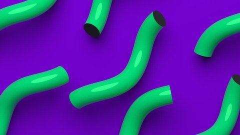 Стоковое видео: Abstract 3d rendering of geometric shapes. Computer generated loop animation. Modern background, seamless motion design for poster, cover, branding, banner, placard. 4k UHD