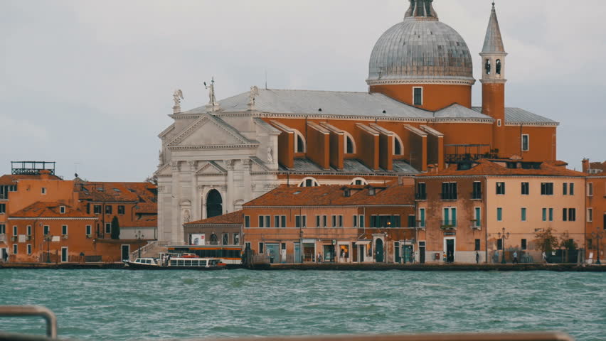 VENICE, ITALY, SEPTEMBER 7, 2017: Grand Canal, view of the world-famous Venetian canal on which gondolas and tourist boats with tourists