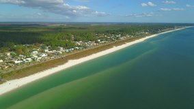 Aerial drone video Mexico Beach Florida 4k 