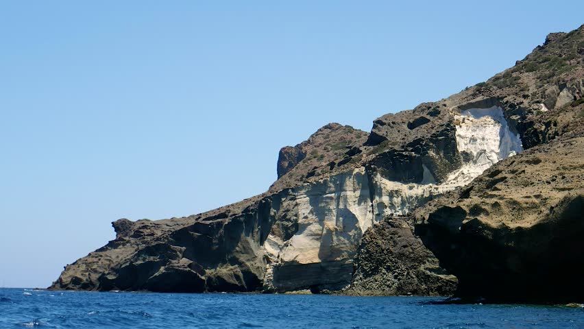 Greece. Milos island. Boat Tour around Milos.Sikia.