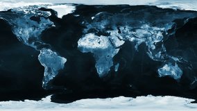 Global 0807: Pan across a flattened Earth map (Loop).