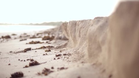 Coastal erosion: coastline landscape