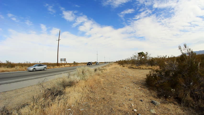Pearblossom Highway 3. Looking east down California State Route 138 aka