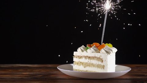 Chocolate Cake With Candles To Video De Stock 100 Libre De Droit Shutterstock