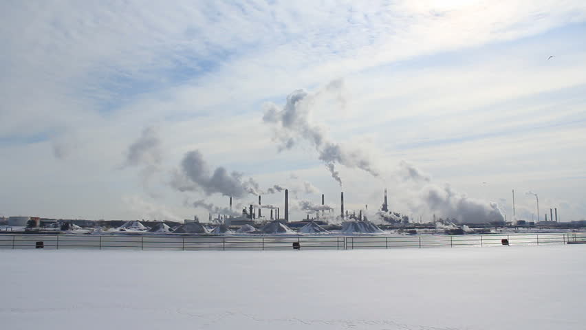 Petrochemical Refinery 2. View of a petrochemical refinery in Sarnia, Ontario,