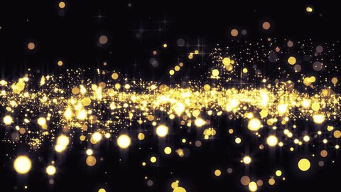 Lights Gold Bokeh Background Elegant Golden Stock Footage Video (100% ...