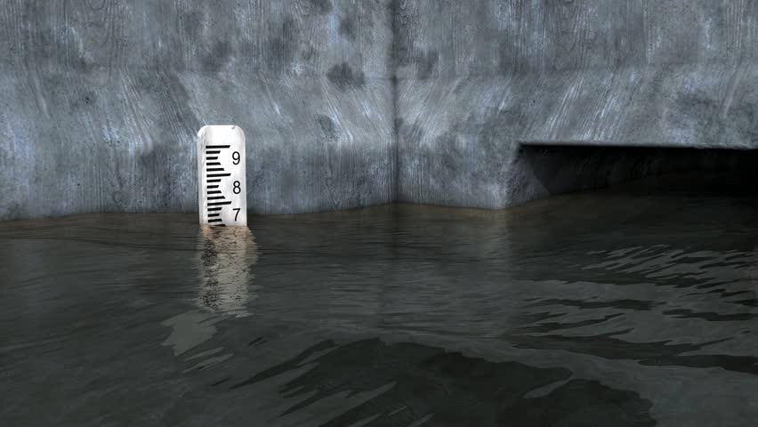 Flood meter rising animation