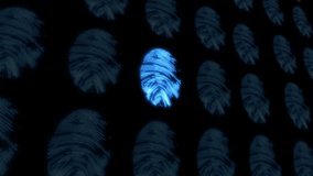 Fingerprint CGI animation. 4k video