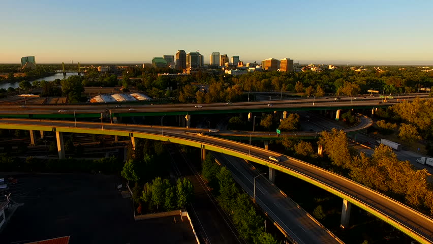 Sacramento River Capital City California Downtown Urban City Skyline