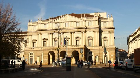 La Scala Opera House Real time Milan, Italy-November 2017