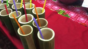 Chiang Mai Street Food: Juices In Bamboo Canteen