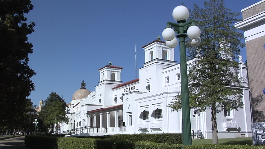 HOT SPRINGS, ARKANSAS - CIRCA SEPTEMBER 2008: Bath House Row in Hot Springs
