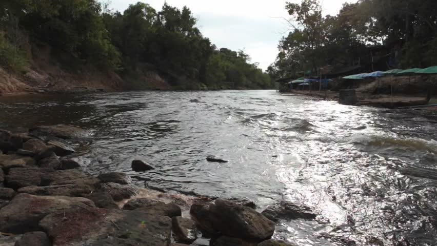Smoky Mountain Stream. Smoky Mountain stream rushes through the lush forest of the Great Smoky Mountains National Park along the Little River Road