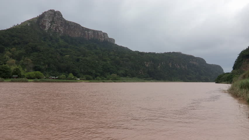 Wide of the Umzimvubu river at Port St Johns along the Transkei Wild Coast.