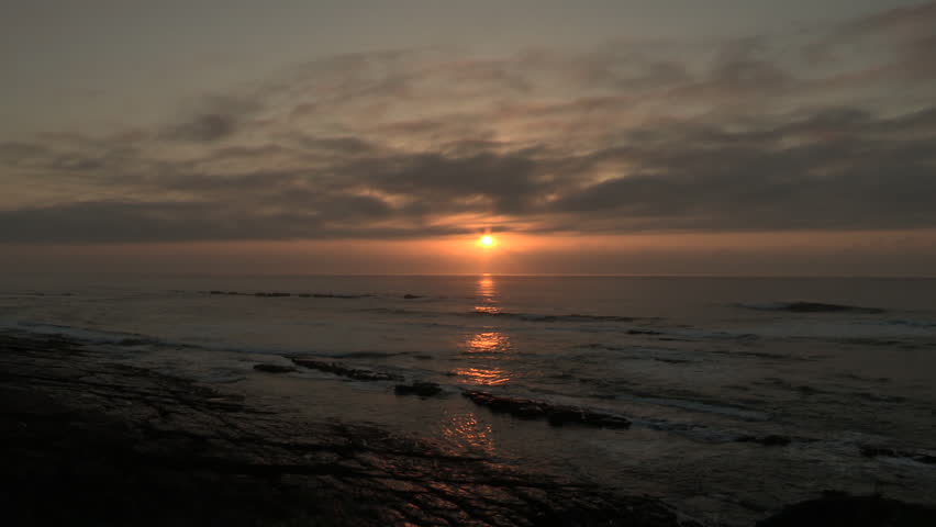 A sunrise over the sea on the Transkei Wild Coast.