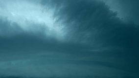 Timelapse of Clouds and Stormy Night. 1920x1080. Time lapse hurricane storm, storm clouds. time lapse HD, rain clouds, timelapse. Thunderstorm rolling clouds fast motion. dark bad weather, after rain.
