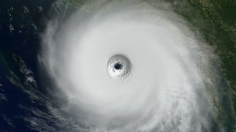 Hurricane: Into the Eye - A large hurricane spins ominously on the East Coast of the U.S. as we drop into it's eye, and dive into a stormy ocean.