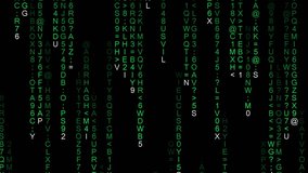 Vertical Motions of Characters in Matrix Style with combinition between English Characters, Green Chareacters on Black Background, Human Computer Interaction. - Powered by Shutterstock - Get 15% off with code: PIKWIZARD15