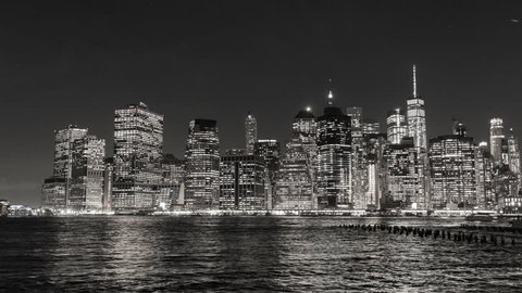 Ny Night Black White Stock Video Footage 4k And Hd Video Clips Shutterstock