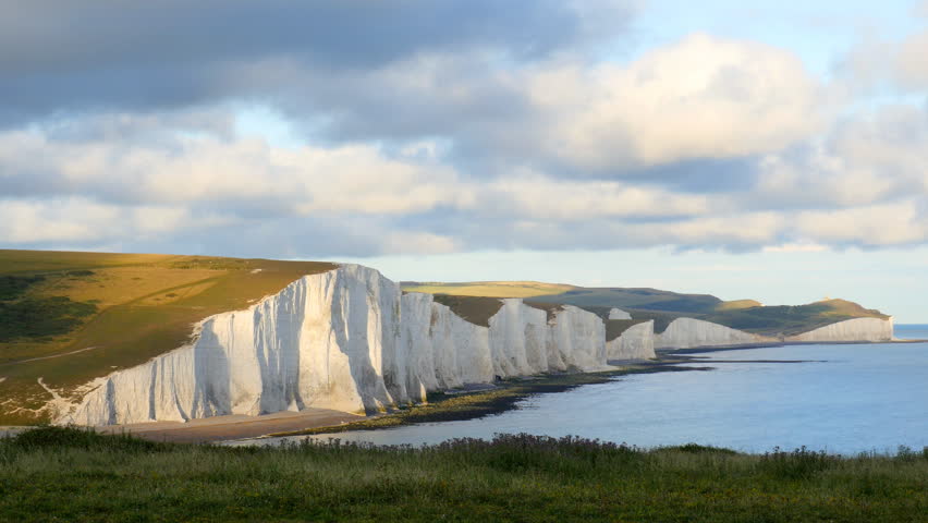 Seven Sisters Chalk Cliffs in Stock Footage Video (100% Royalty ...