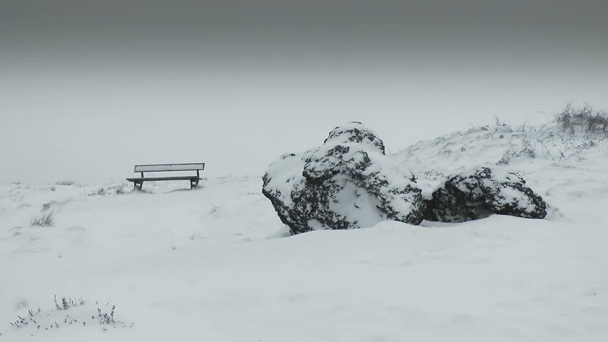 Wintry Seating Area.
