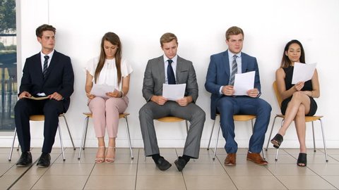 Interview office group strip