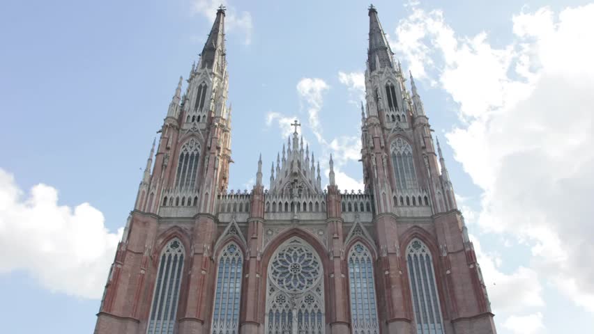 church with time lapse clouds. HD timelapse Version 