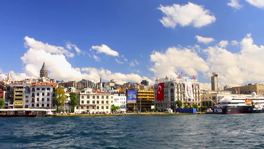 ISTANBUL - JUL 2: Karakoy Cruise Ship Port on July 2, 2012 in Istanbul, Turkey.