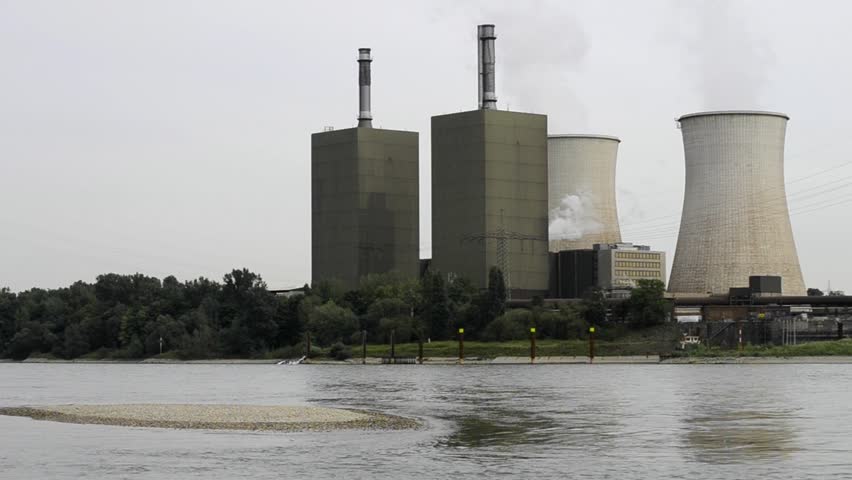 Power station on the river