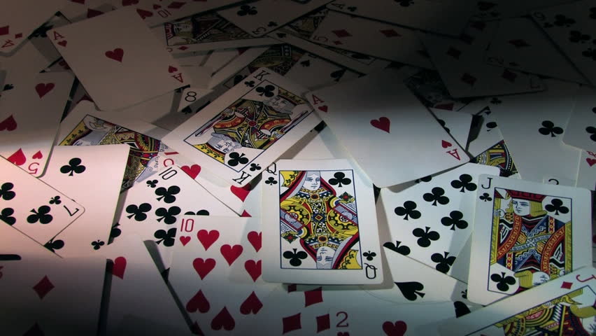 Playing Cards Background. Stock Footage Video (100% Royalty-free