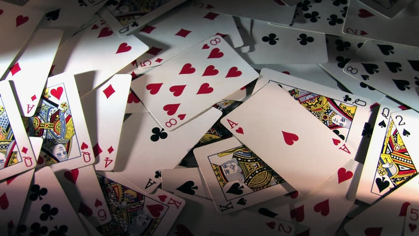 Playing Cards Background. Stock Footage Video (100% Royalty-free