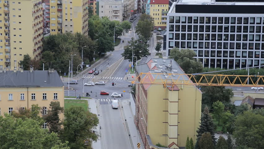 Aerial view of Wroclaw city