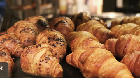Croissant. Daily breakfast. Bakery products.