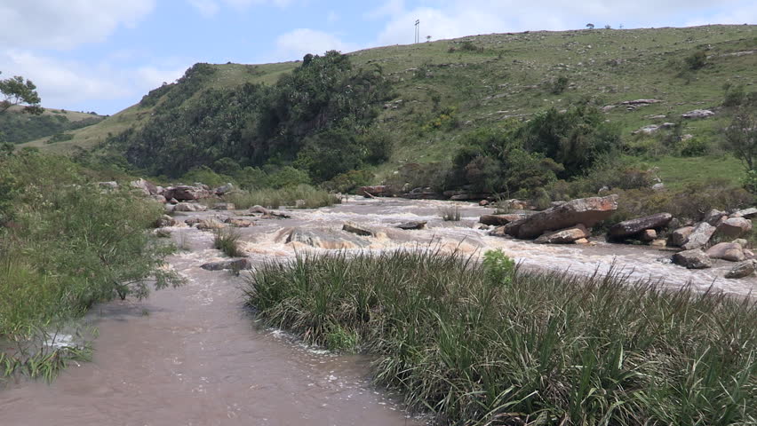 Wide of the Mnyameni River in the Transkei, Eastern Province.