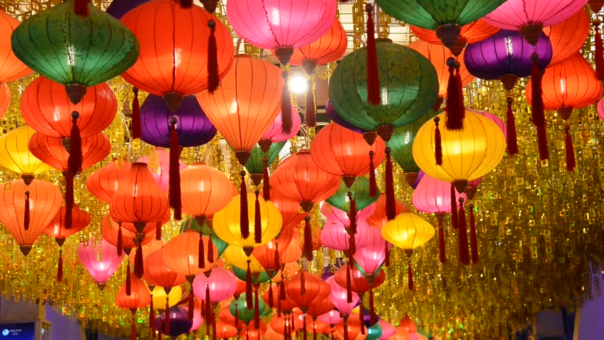 colorful chinese lanterns