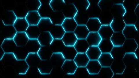 futuristic abstract hexagonal grid background growth Stock Footage ...