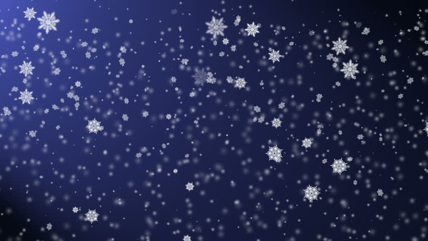 snow falling night sky snowflakes over Stock Footage Video (100% ...