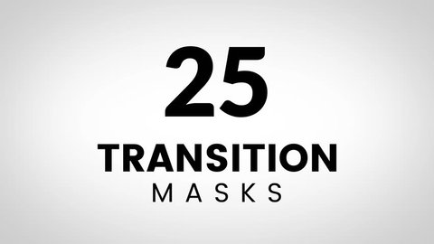 25 Transition masks in 4K size. Animated simple shape masks. Ultimate set of transitions for business presentation or product promo slides.
