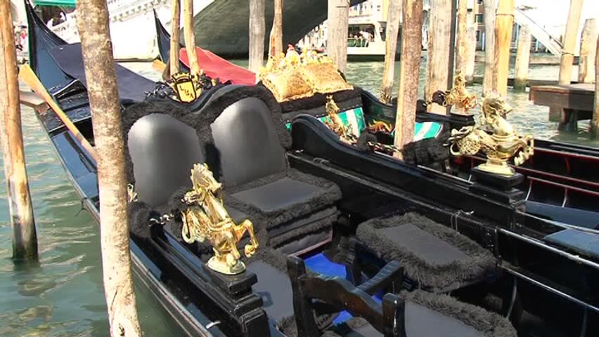 Gondola on Grand canal in Venice, Italy
