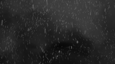 Blizzard Snow Fall Loop - Medium Shot Pre-render - Realistic snow looped with alpha