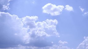 Timelapse rolling clouds, sky with clouds, timelapse with clouds moving, Time lapse clip of white fluffy cloud over blue sky, Seamless Loop Clouds, White Cloud & Blue Sky, Flight over cloud.