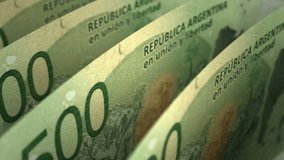 Argentinian Pesos Close-up (seamless) 3d Rendering