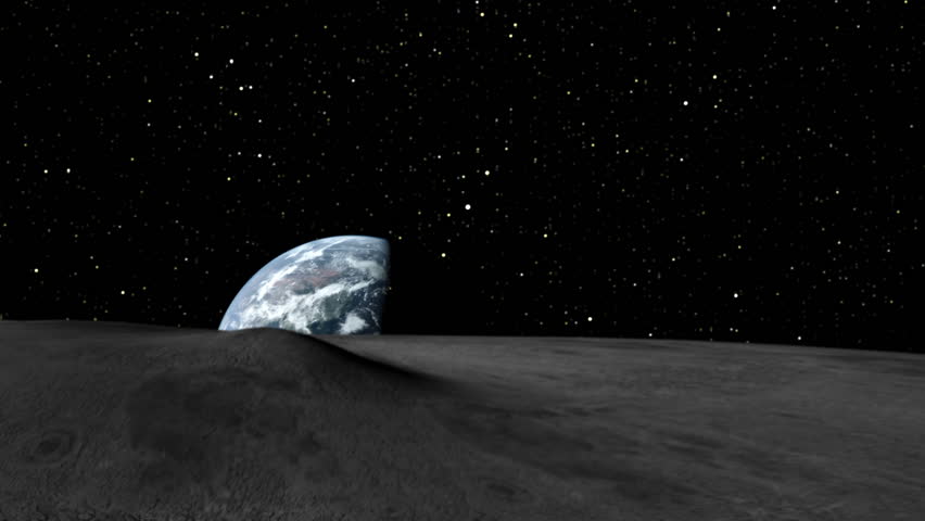 Earthrise from moon