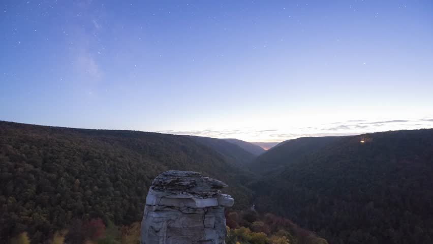 Milky Way Galaxy over Lindy Point in West Virginia 