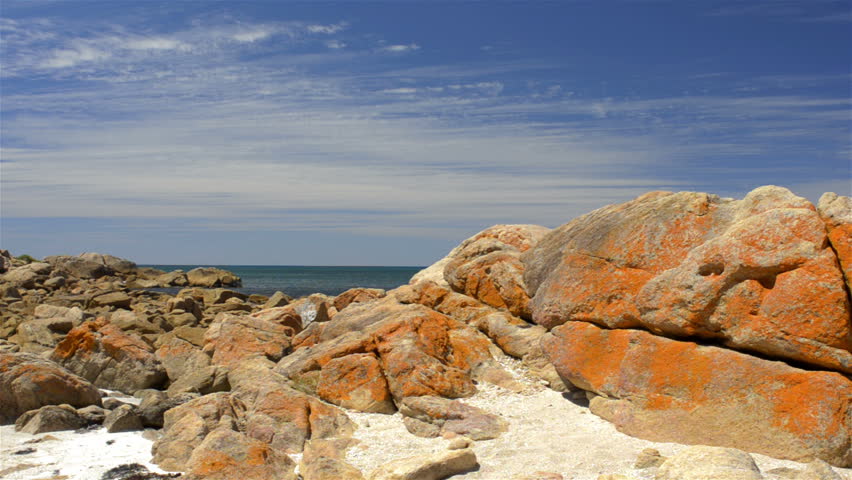 Rocks on the beach at Bunker Bay, near Dunsborough, Western Australia. Tracking