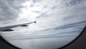 Cloud, View through an airplane window